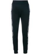 Fendi Logo Panel Track Pants - Black