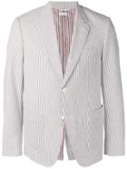 Thom Browne Patch Pocket Seersucker Sport Coat - Grey