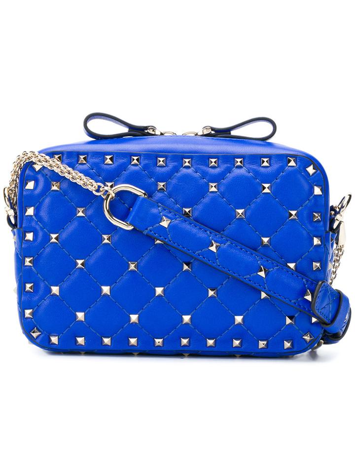 Valentino Rockstud Spike Crossbody - Blue