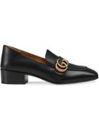 Gucci Leather Double G Loafer - Black