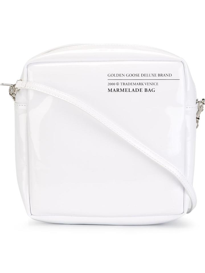 Golden Goose Deluxe Brand Marmelade Shoulder Bag, Women's, White, Cotton/polyester/polyurethane