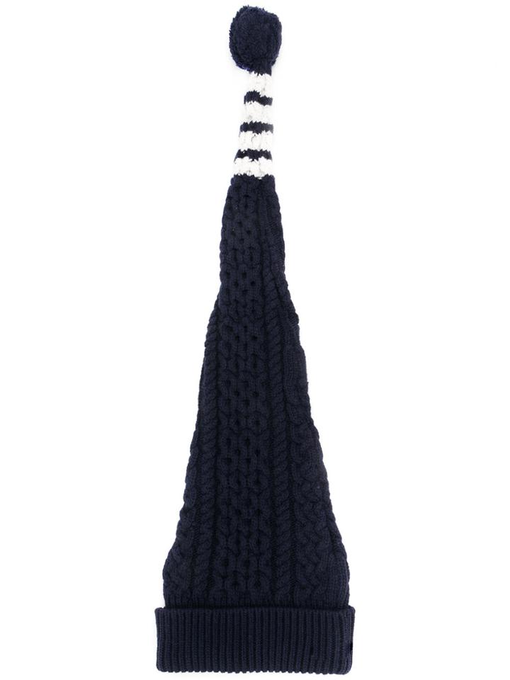 Thom Browne Long Beanie - Blue