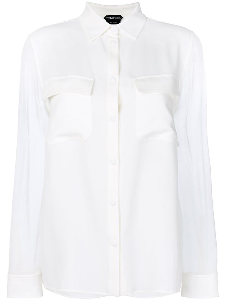 Tom Ford Soft Fit Blouse - White