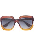 Dior Eyewear Oversized Sunglasses - Brown