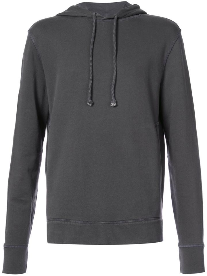 Officine Generale Roy Drawstring Hoodie - Grey