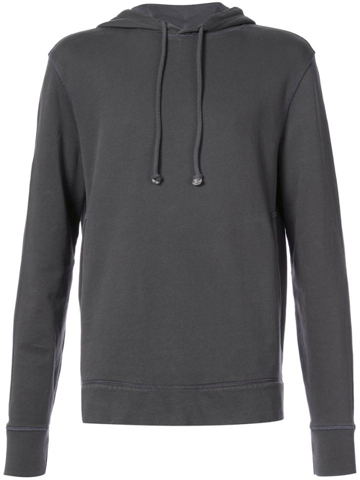 Officine Generale Roy Drawstring Hoodie - Grey