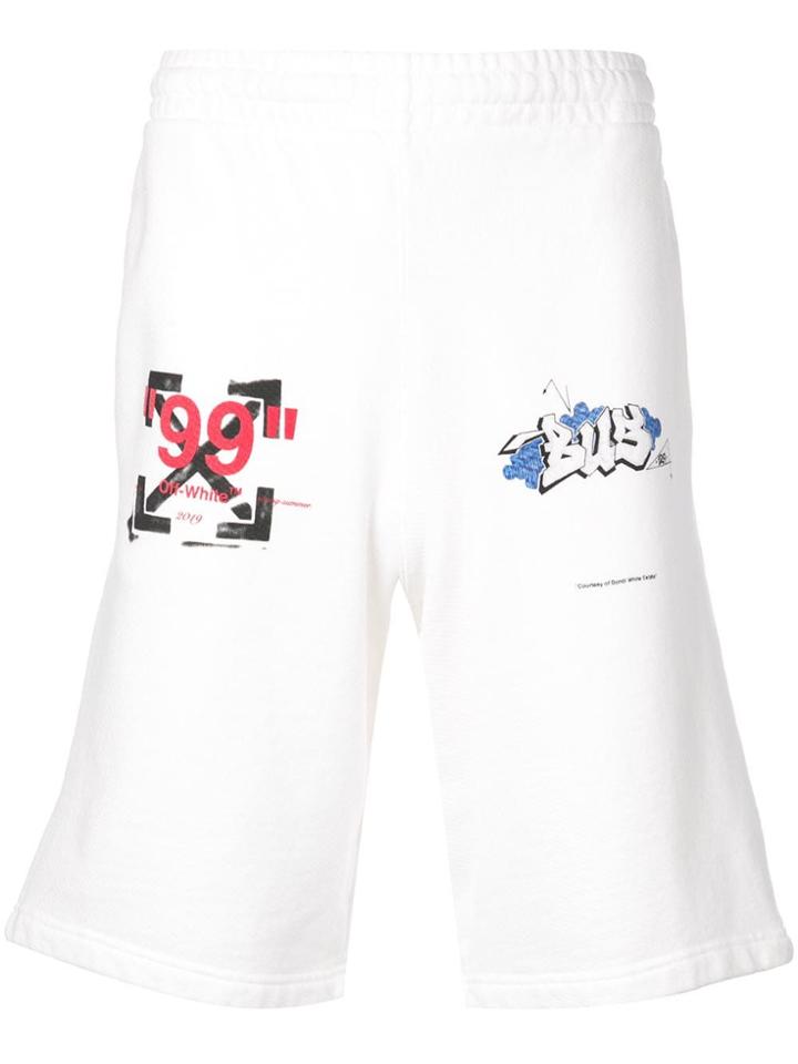 Off-white Logo Print Shorts