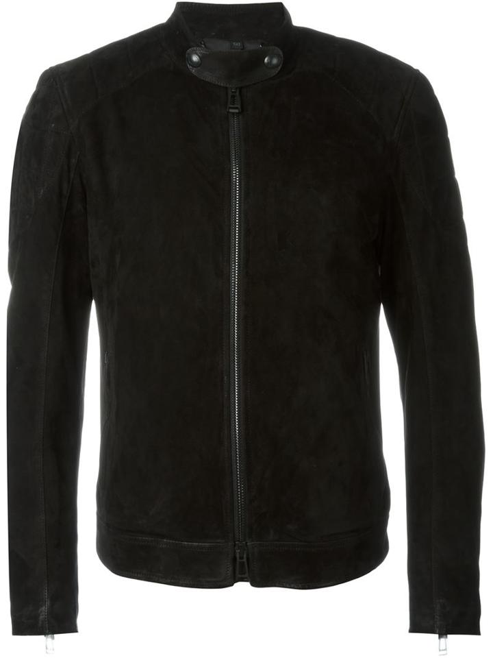 Belstaff Zip Front Leather Jacket