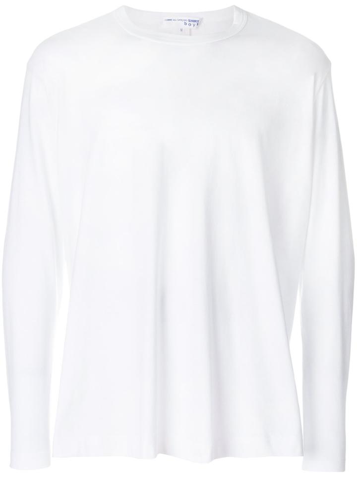 Comme Des Garçons Shirt Boys Loose Sweatshirt - White