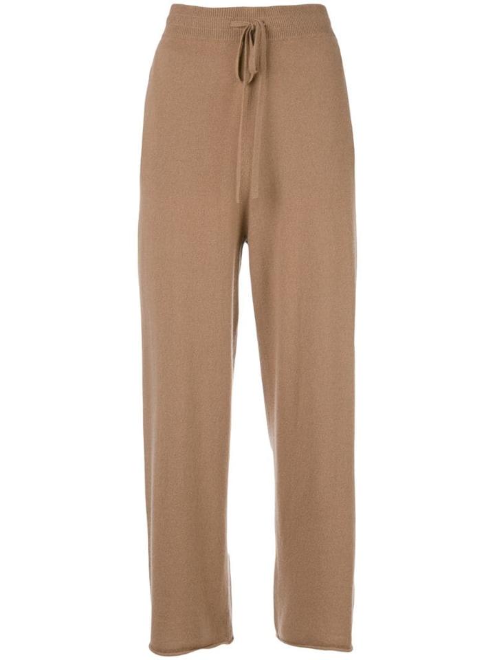 Nili Lotan Wide Leg Track Trousers - Neutrals