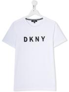 Dkny Kids Teen Logo Print Relaxed-fit T-shirt - White