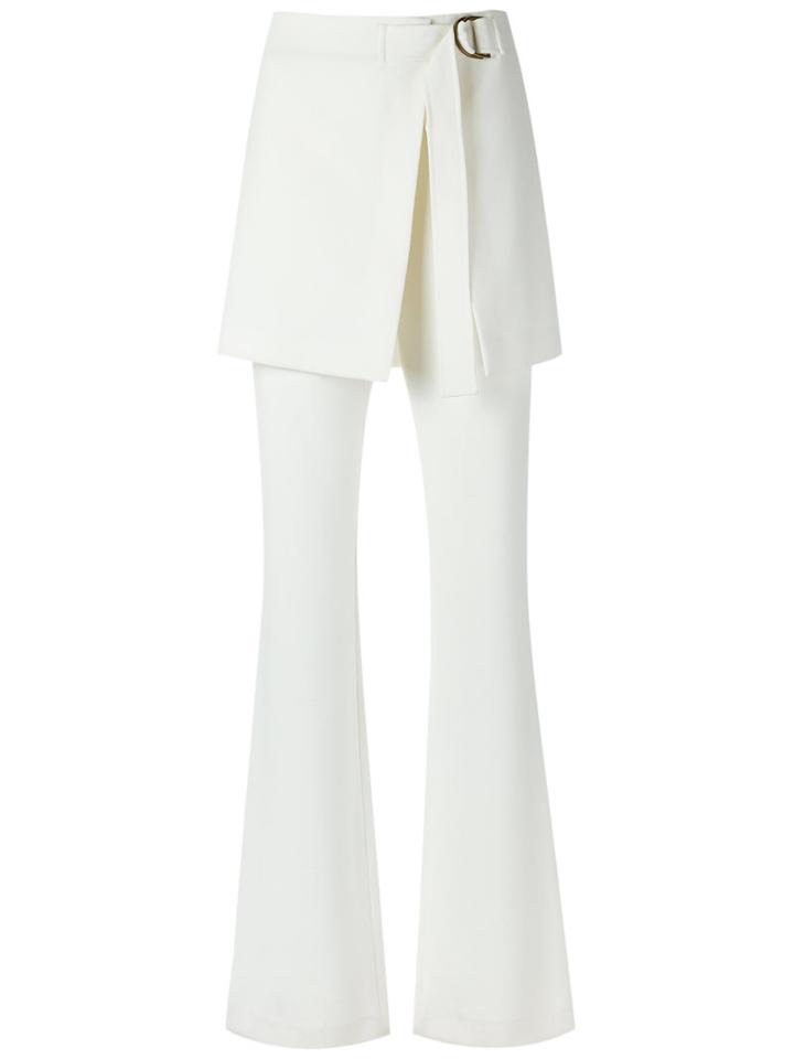 Talie Nk - Flared Trousers - Women - Polyester/spandex/elastane/viscose - 40, White, Polyester/spandex/elastane/viscose