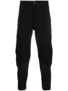 Issey Miyake Men Tapered High Waisted Trousers - Black