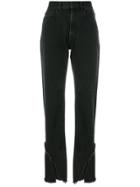 Ssheena Fringed Straight-leg Jeans - Black