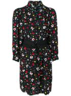 Marc Jacobs - Floral Print Shirt Dress - Women - Silk - 4, Black, Silk