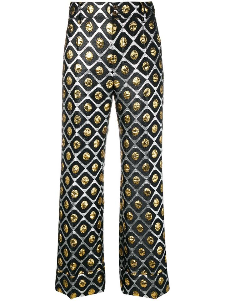 La Doublej Cropped Hendrix Trousers - Black