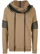 Unconditional Funnel Neck Hoodie - Brown