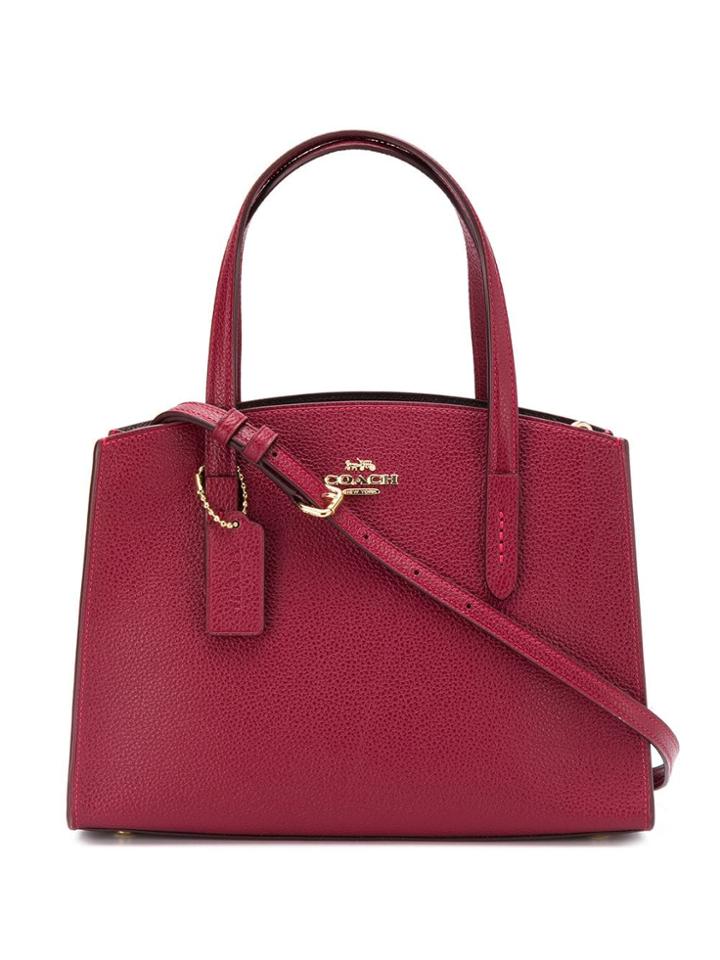 Coach Charlie 28 Logo Tote Bag - Red