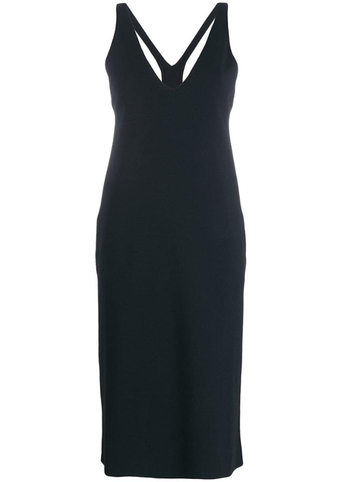 Stella Mccartney V-neck Pencil Dress - Blue