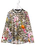 Roberto Cavalli Kids Layered-effect Printed Top, Girl's, Size: 8 Yrs
