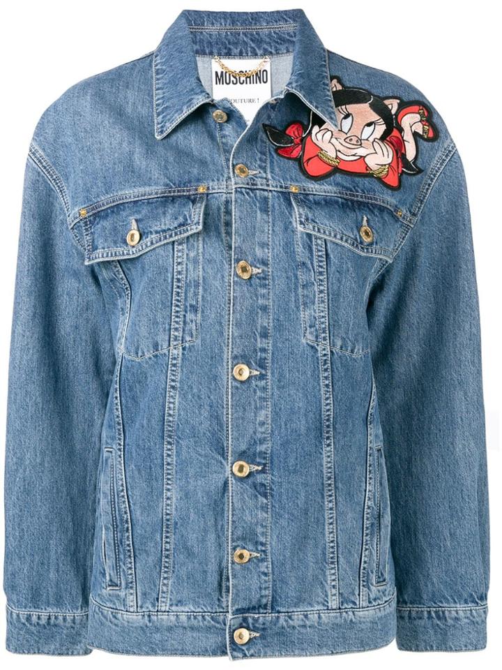 Moschino Porky Pig And Petunia Jacket - Blue