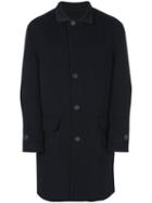 Brunello Cucinelli - Cashmere Fitted Coat - Men - Cupro/cashmere - 54, Blue, Cupro/cashmere