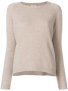 Forte Forte Relaxed Crew Neck Jumper - Nude & Neutrals