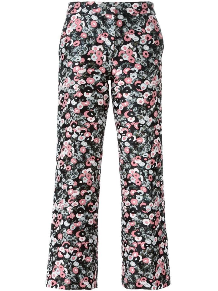 Giamba Cropped Jacquard Trousers