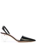 Simone Rocha Floral Plexiglas Heel Pumps - Black