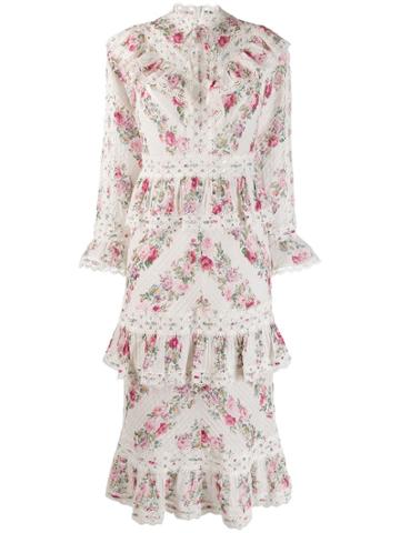 Zimmermann Printed Honour Dress - White