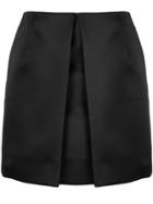 Mm6 Maison Margiela Front Pleat Fitted Skirt - Black
