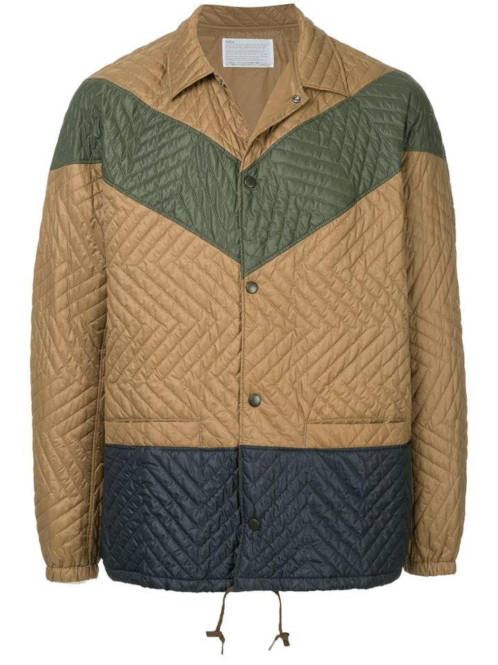 Kolor Quilted Lightweight Jacket - Brown