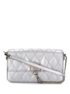 Givenchy Quilted Charm Shoulder Bag - Silver