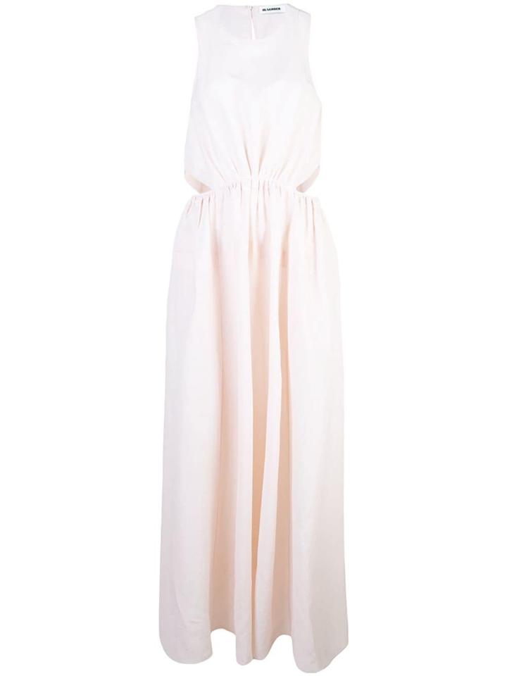 Jil Sander Cut-out Maxi Dress - Pink