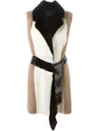 Blancha Sleeveless Fur Coat
