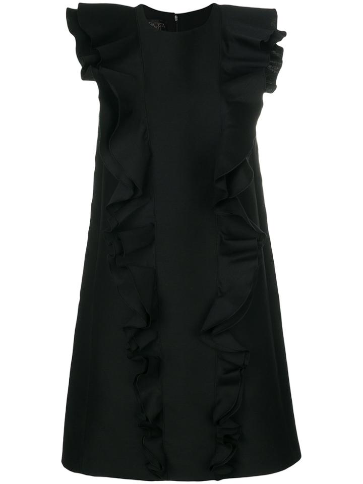 Giambattista Valli Frill Shift Dress - Black