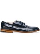 Premiata Stacked Heel Derby Shoes, Men's, Size: 7.5, Blue, Leather