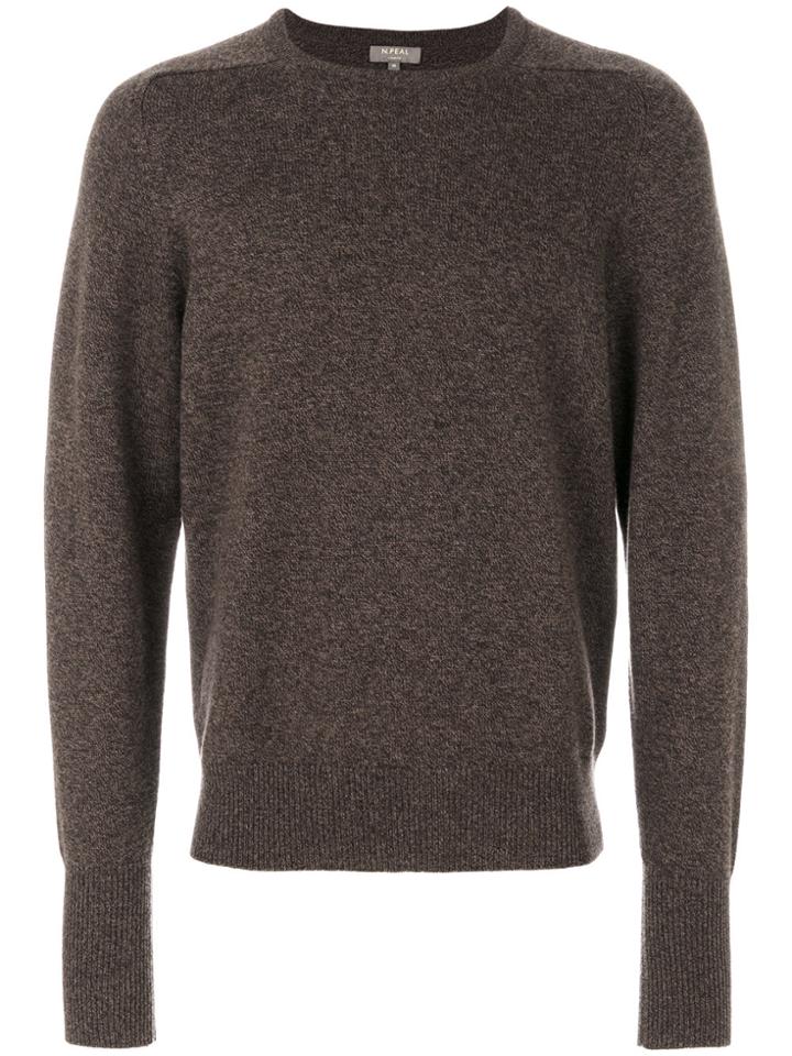 N.peal The Buckingham 2ply Jumper - Brown