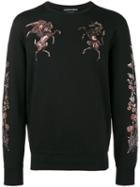 Alexander Mcqueen - Embroidered Sweatshirt - Men - Cotton - L, Black, Cotton