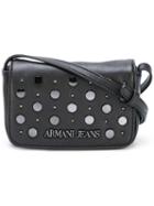 Armani Jeans Studded Mini Crossbody Bag, Women's, Black