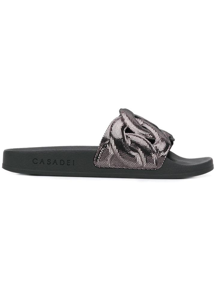 Casadei Pool Slides - Black
