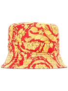 Versace Baroque Print Bucket Hat - Red