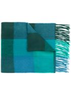 Paul Smith Checked Scarf - Green