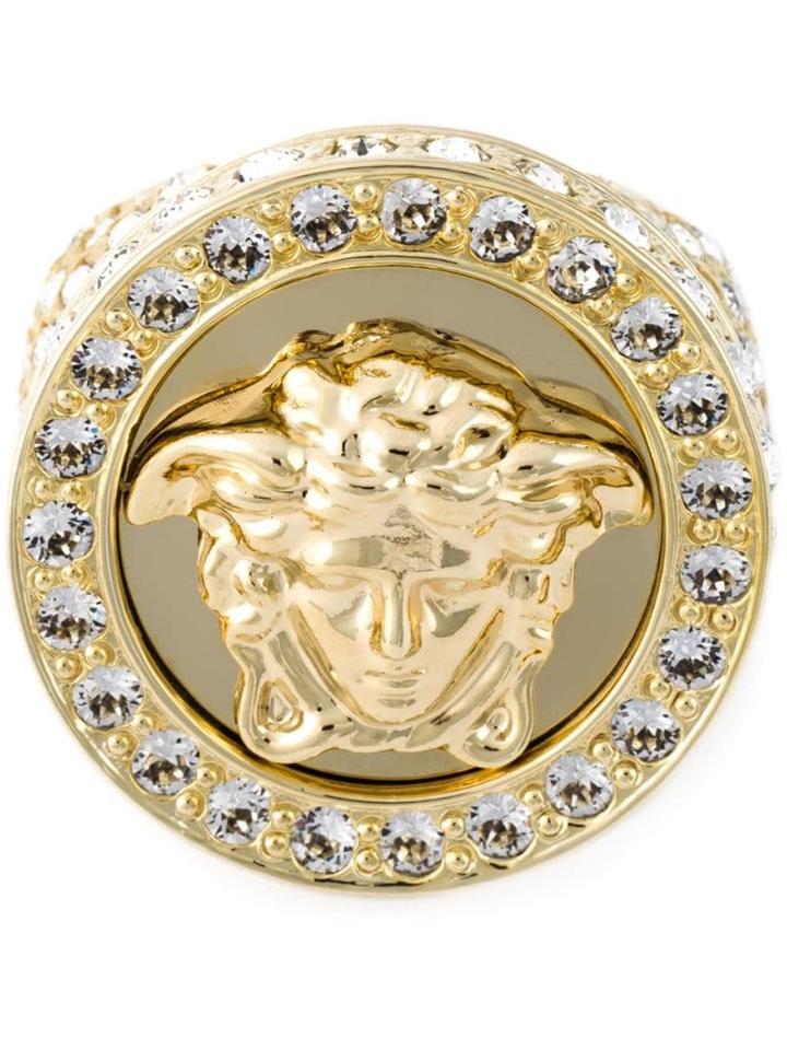 Versace Medusa Swarovski Ring - Metallic