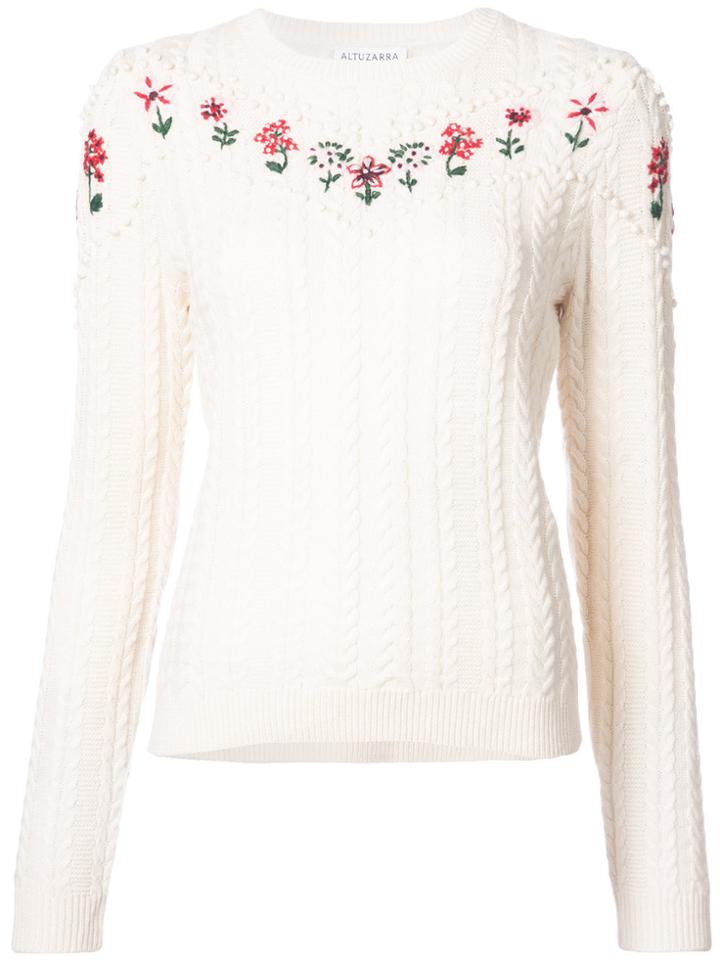 Altuzarra Amalia Crewneck Jumper - White