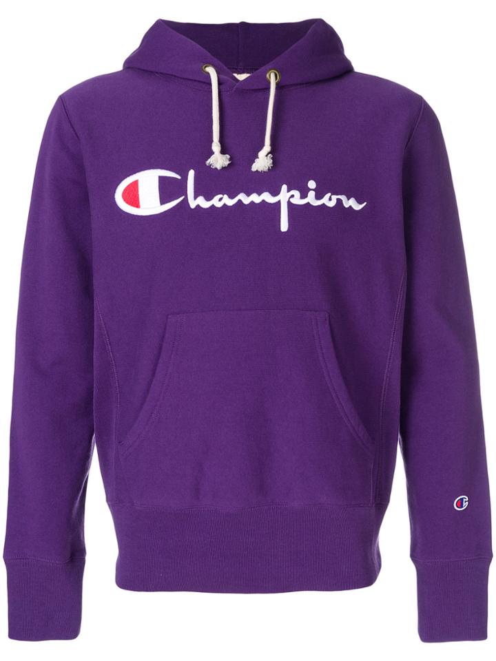 Champion Reverse Weave Hoodie - Pink & Purple