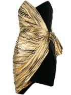 Alexandre Vauthier Metallic Strapless Dress