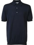 John Smedley 'adria' Polo Shirt, Men's, Size: Medium, Blue, Cotton