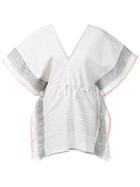 Lemlem 'biftu' Tunic, Women's, Size: Medium, White, Cotton/acrylic