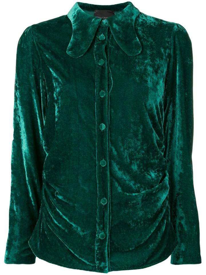 Erika Cavallini Velvet Shirt - Green